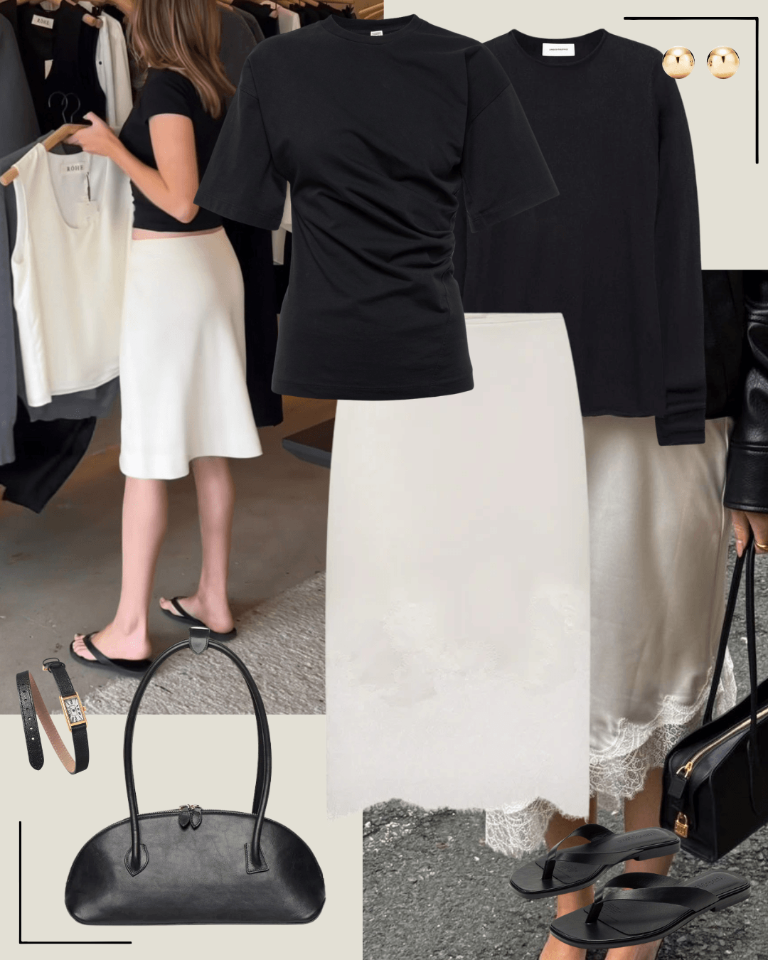 Women's chic casual outfit 