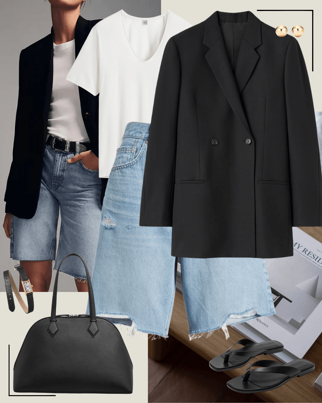 Women's chic casual outfit 