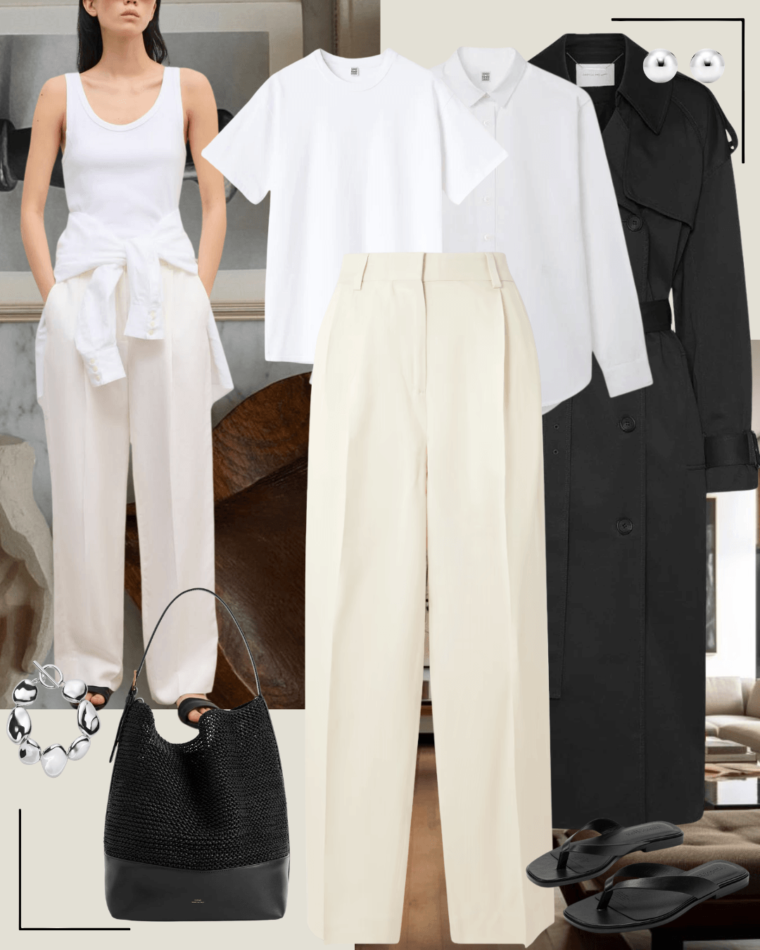 Women's chic casual outfit 