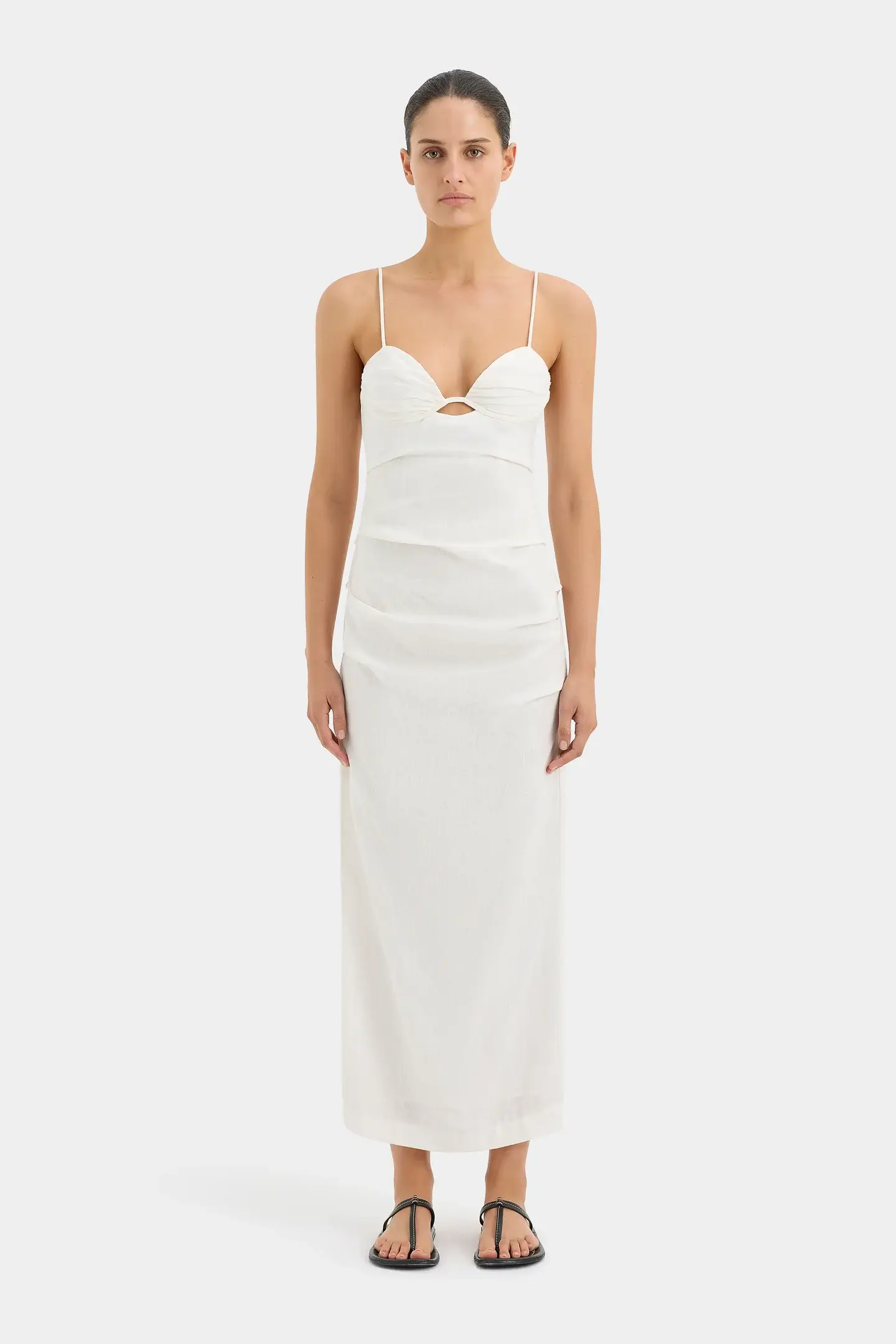 SIR. Noemi Balconette Midi dress