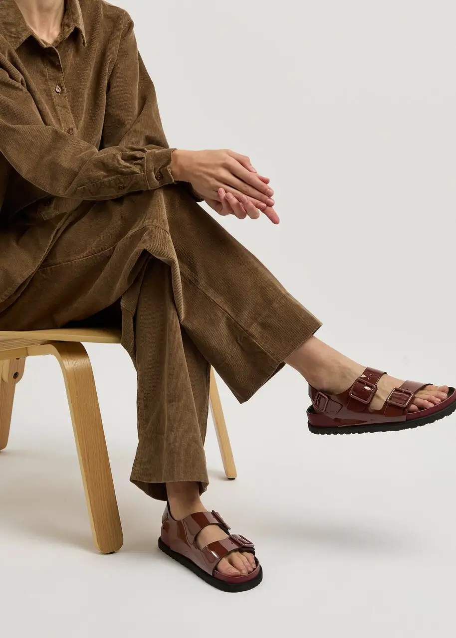 Birkenstock 1774 Maroon slingback 