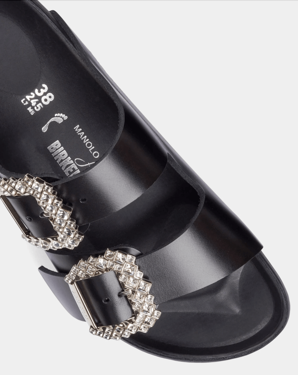 BIRKENSTOCK x Manolo Blahnik Arizona crystal buckle sandals