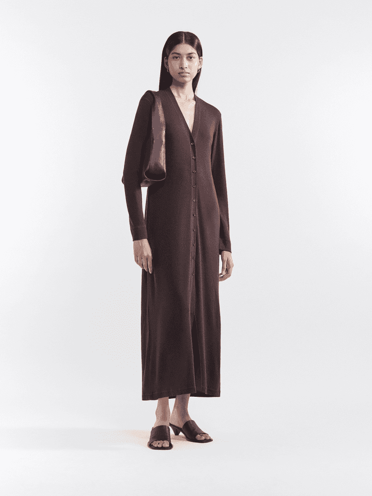 Filippa K maxi cardigan dress