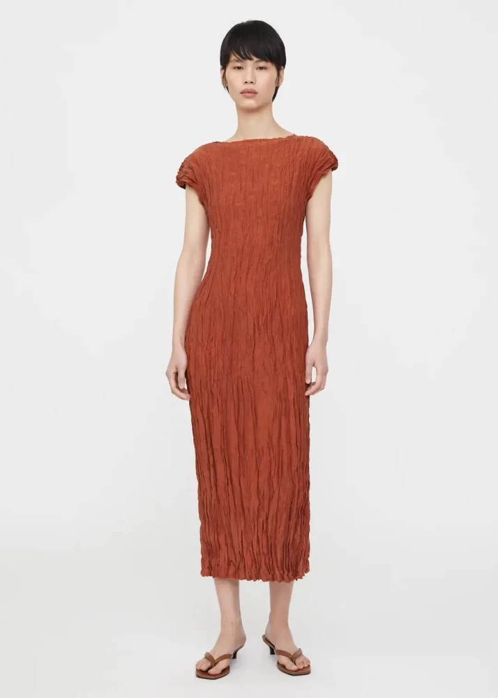 Toteme silk crinkle maxi dress