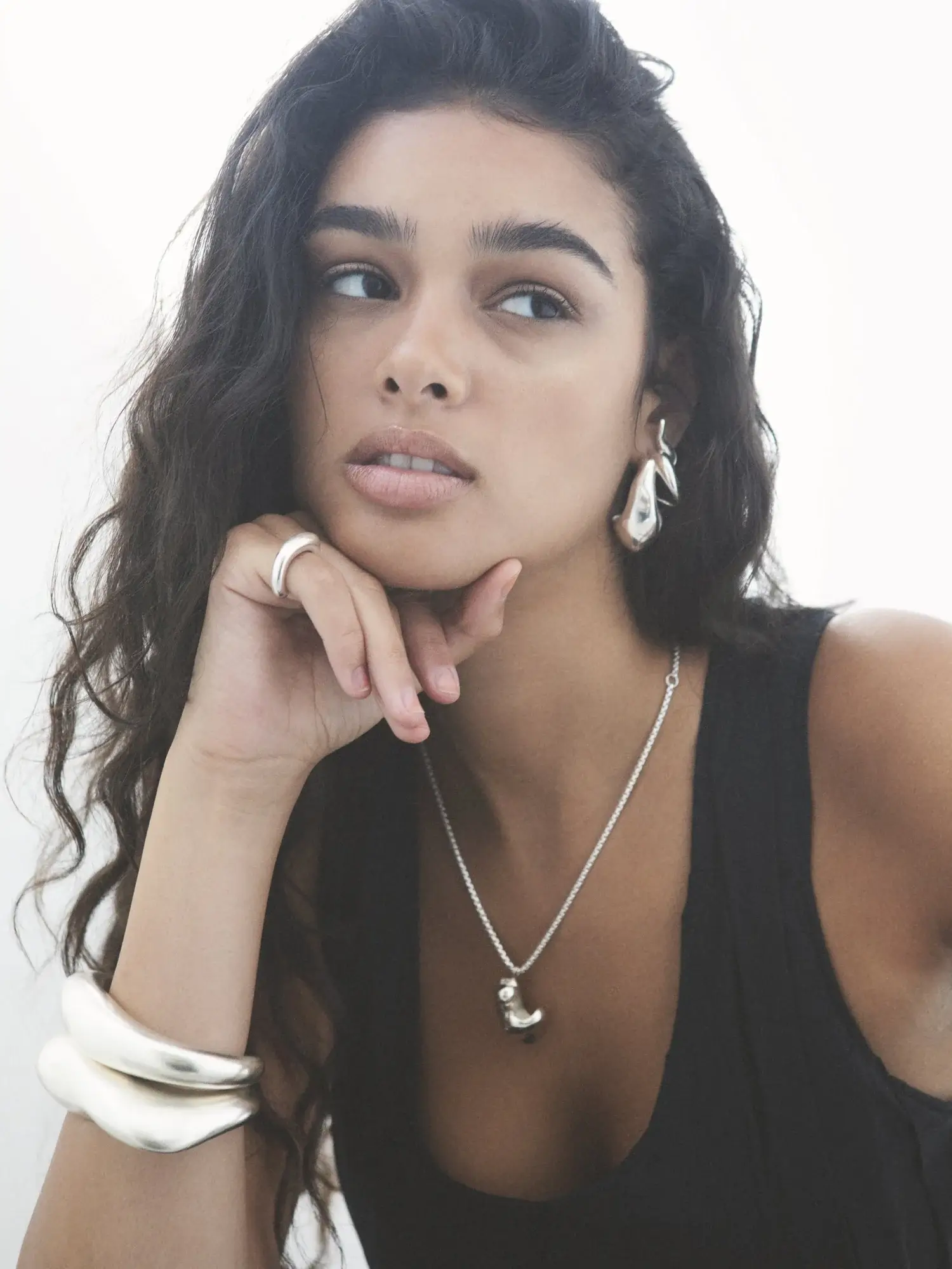 Mounser silver earrings