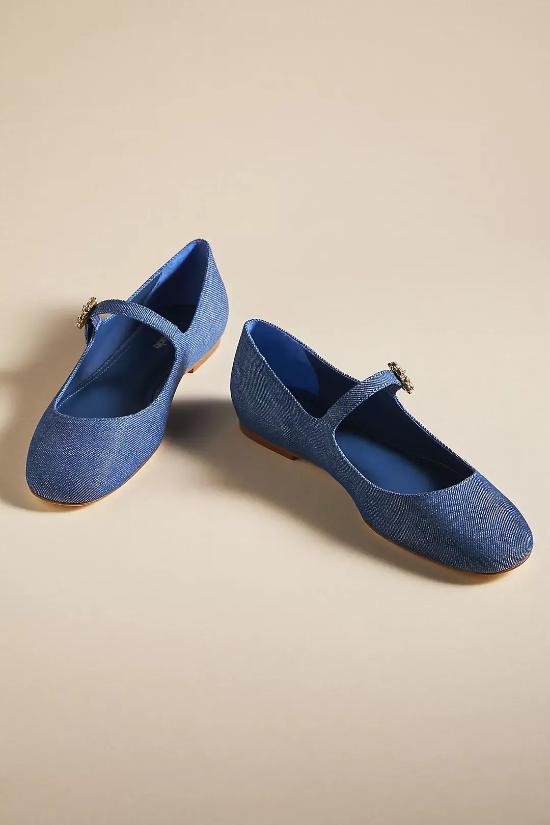 Larroude The Blair Mary Jane Flats pre-loved secondhand