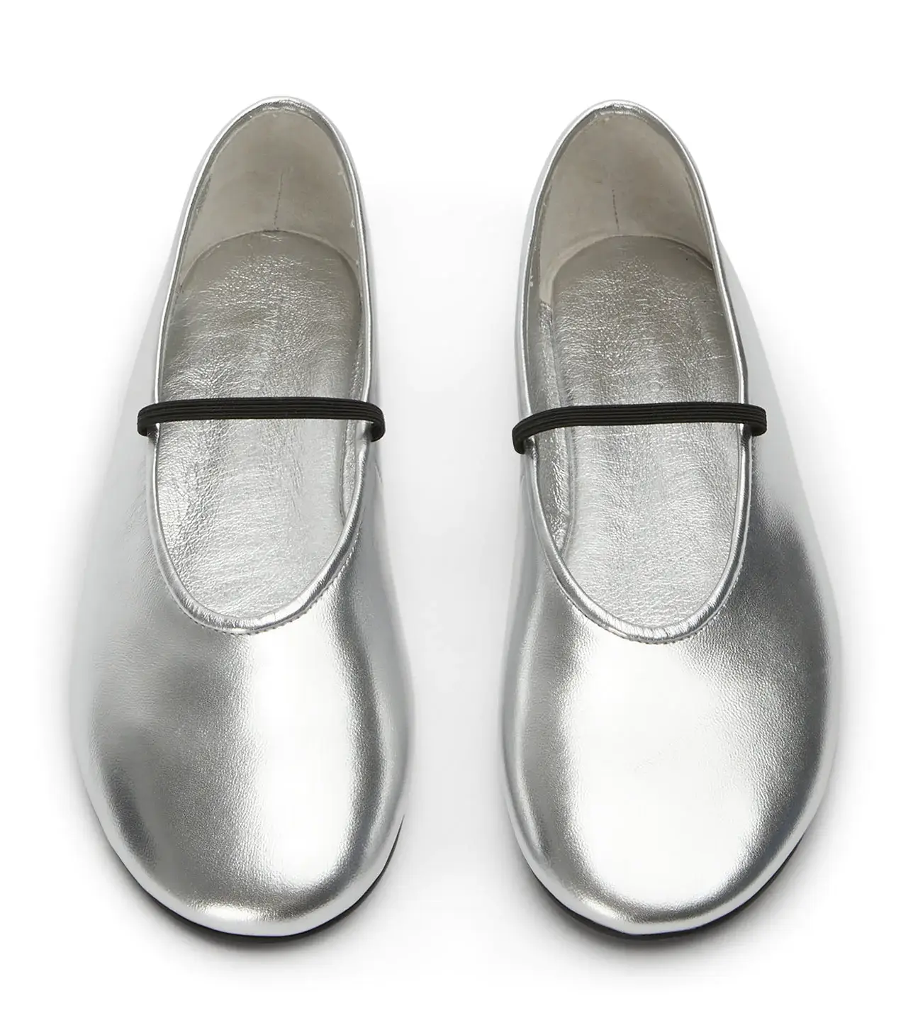 Tony Bianco silver mary jane flats