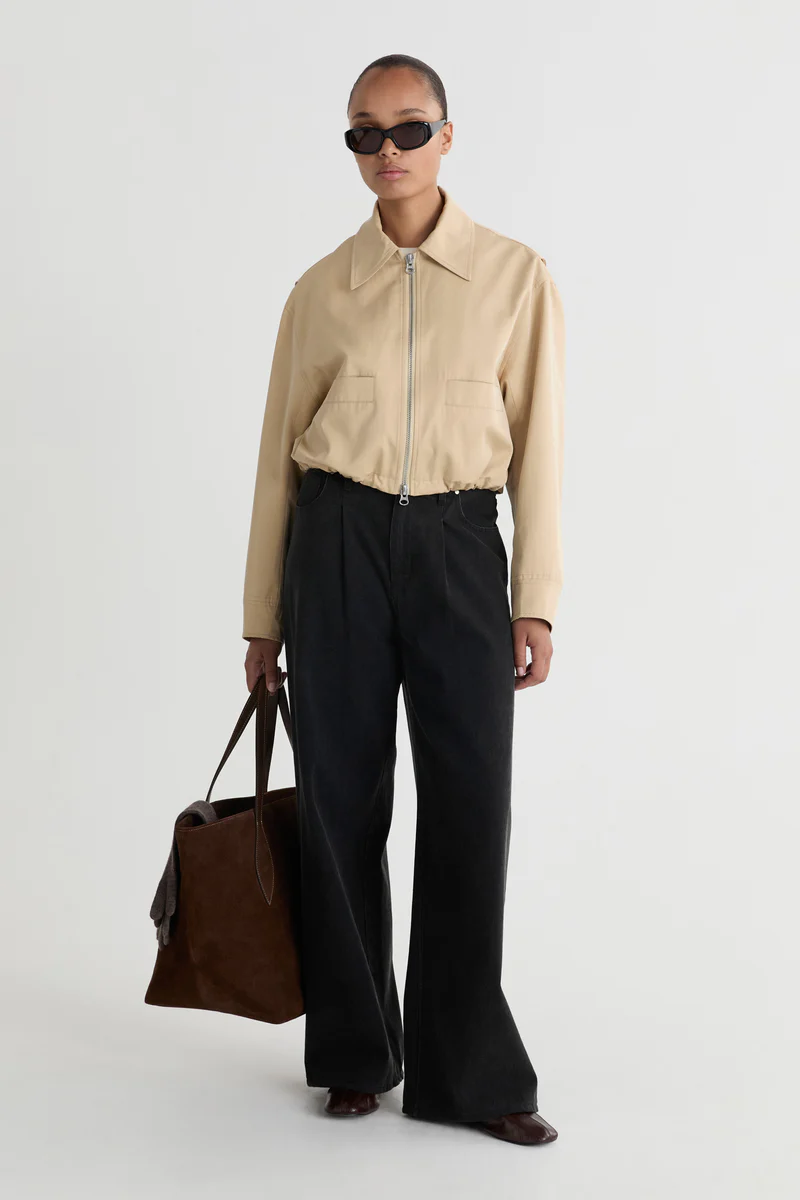 Friends With Frank beige cropped jacket