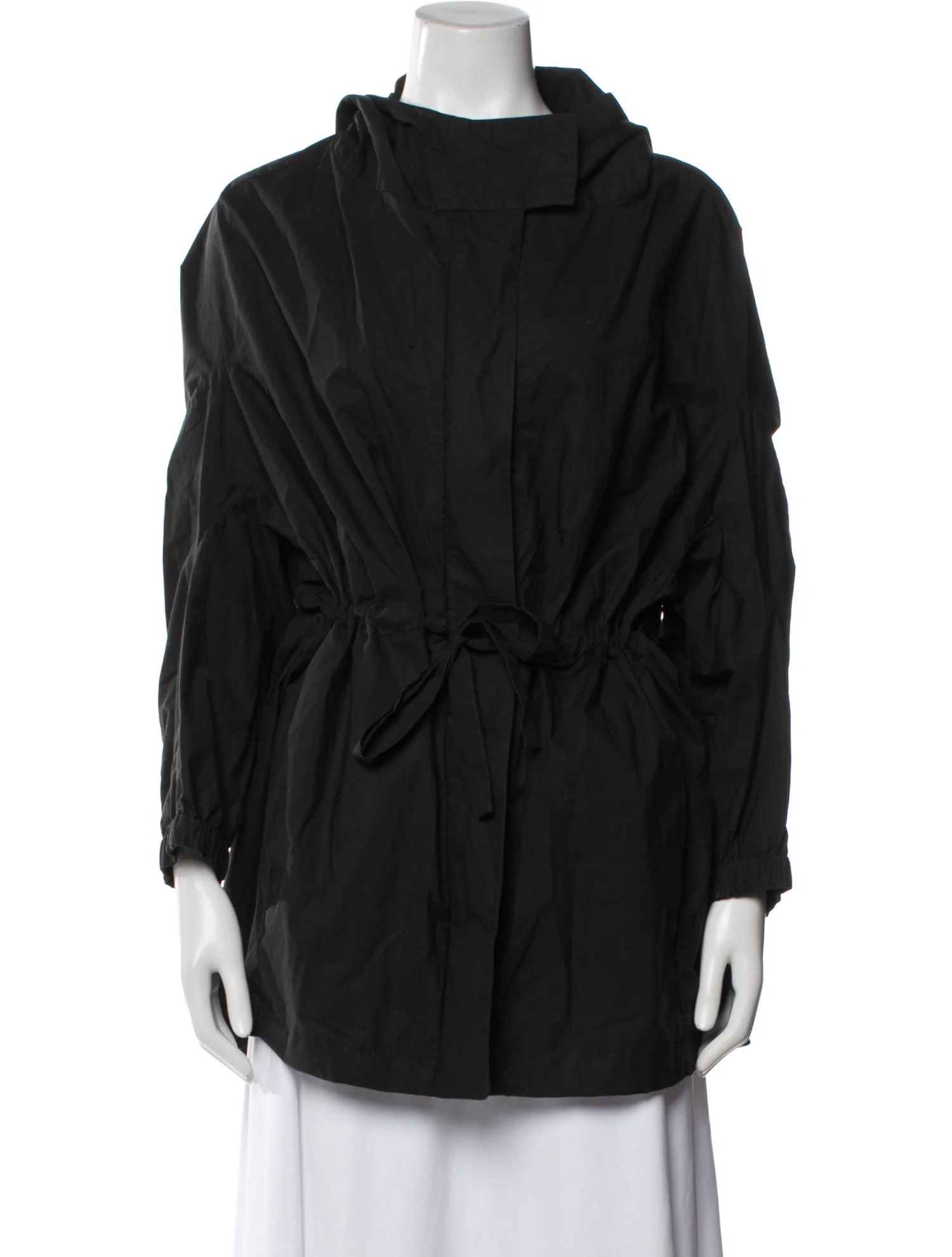 Jil Sander black anorak utility jacket