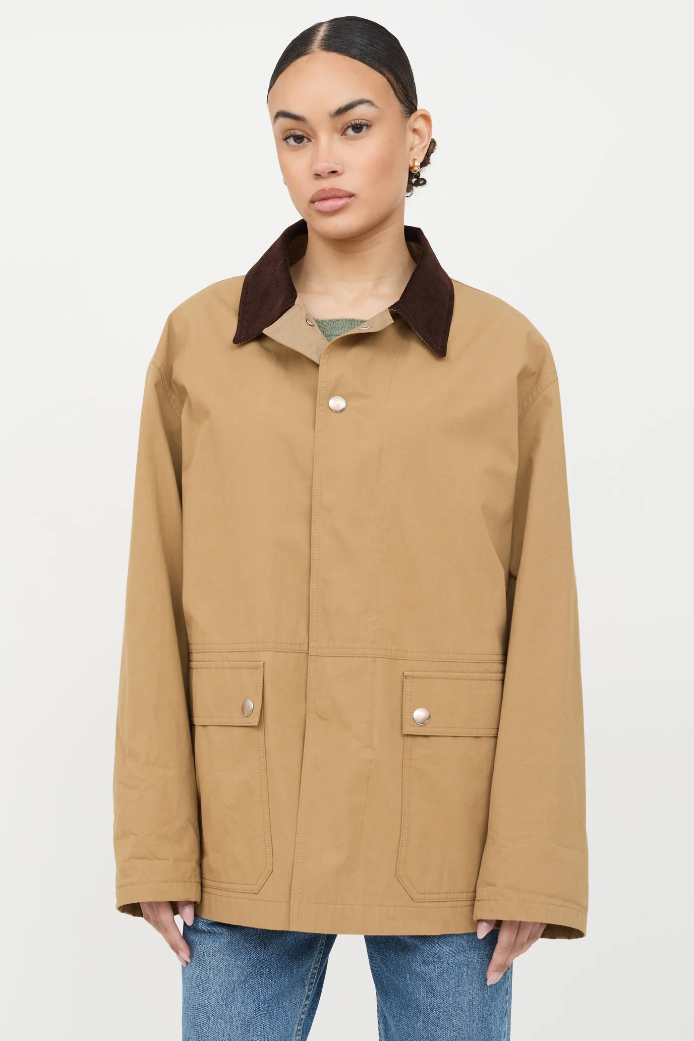 The Row camel frank chore jacket