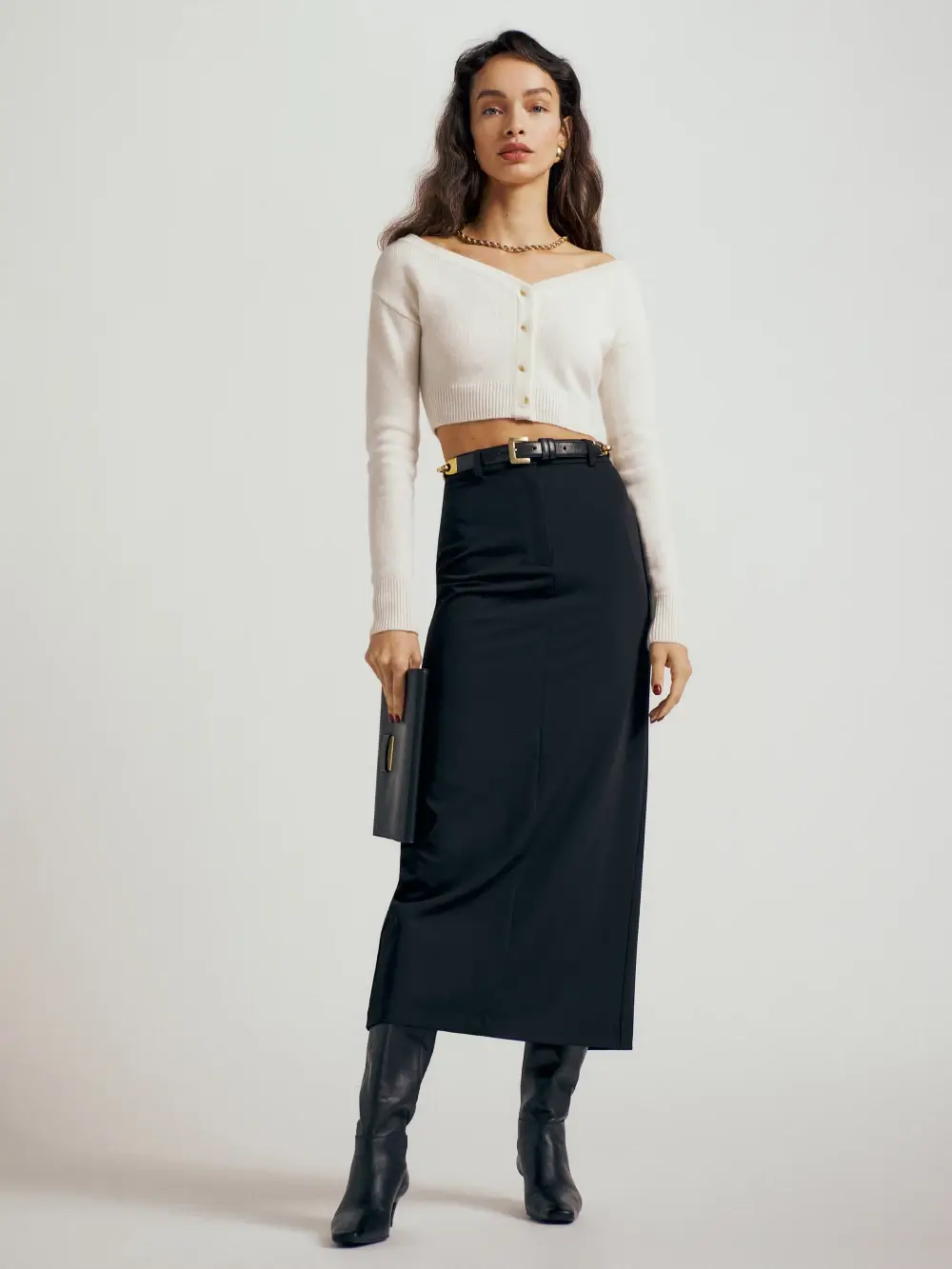 Reformation Gia midi pencil skirt