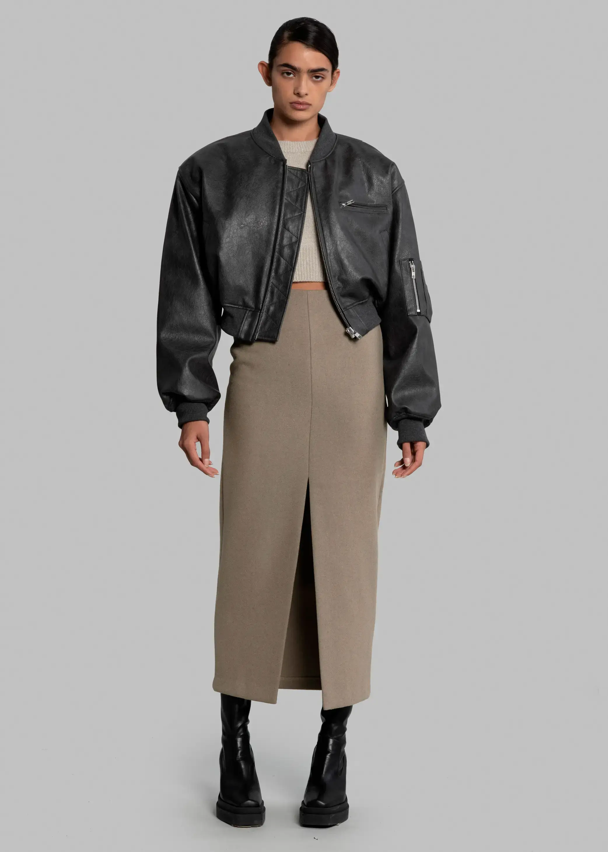 The Frankie Shop Neasi Wool Blend Pencil skirt