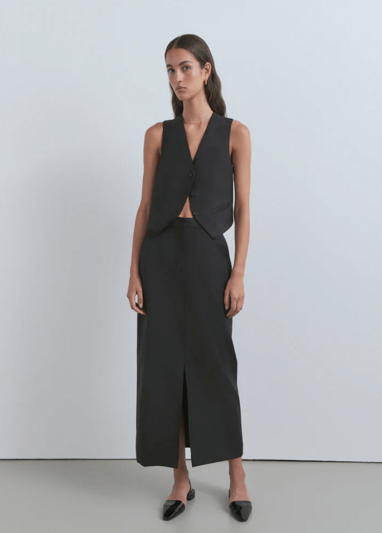 Viktoria & Woods midi straight skirt
