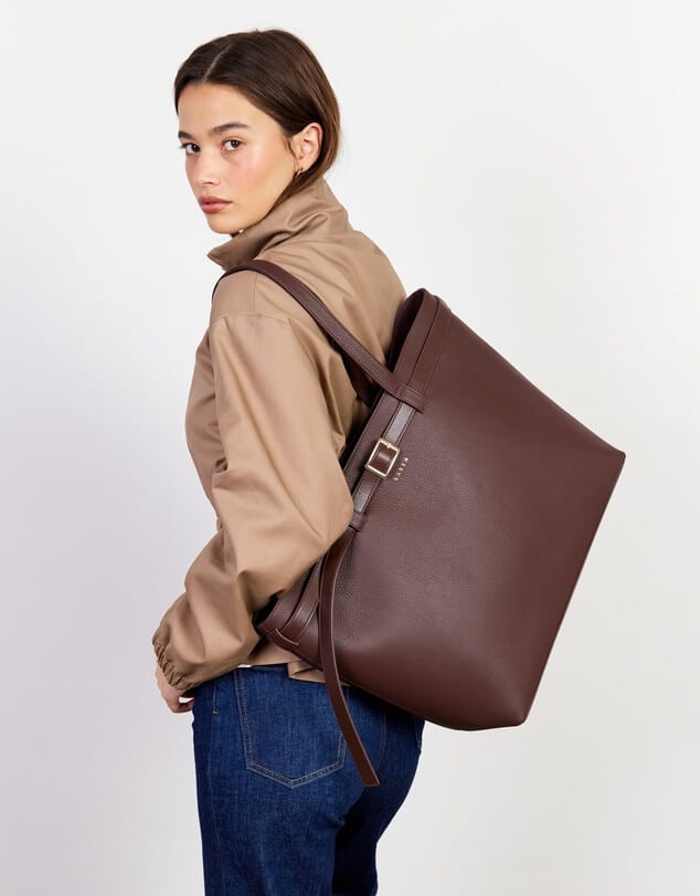 Saben Tia brown shoulder bag espresso