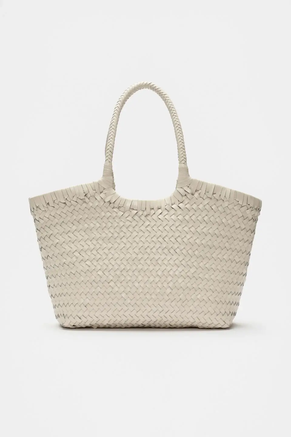 Seed Heritage braided leather tote bag