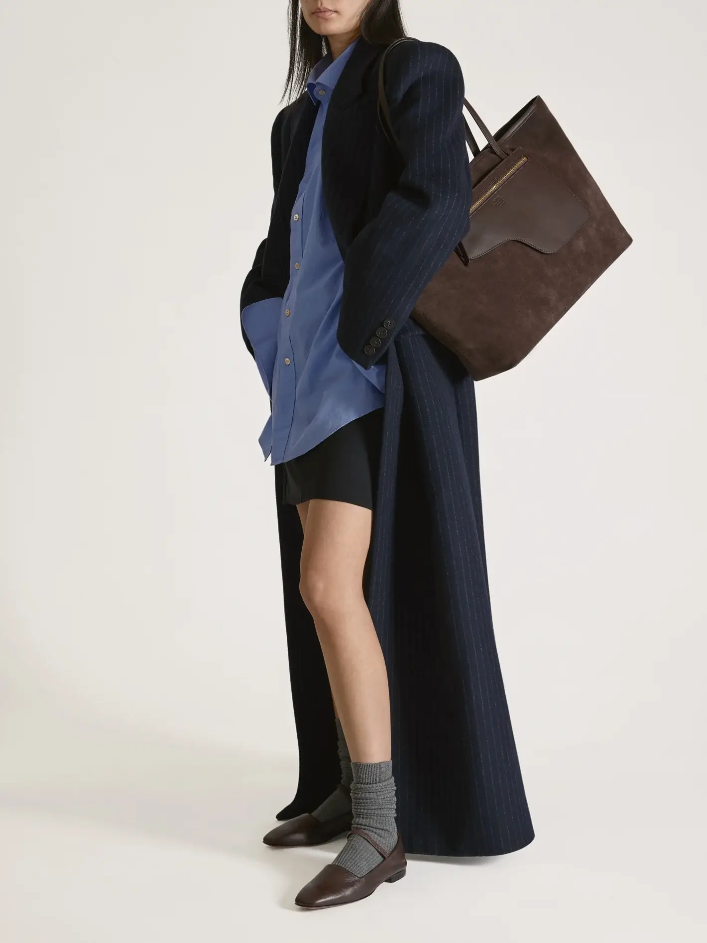 ATP ATelier Eraclea bown suede tote bag