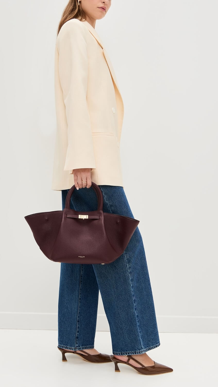 DeMellier burgundy New York tote bag