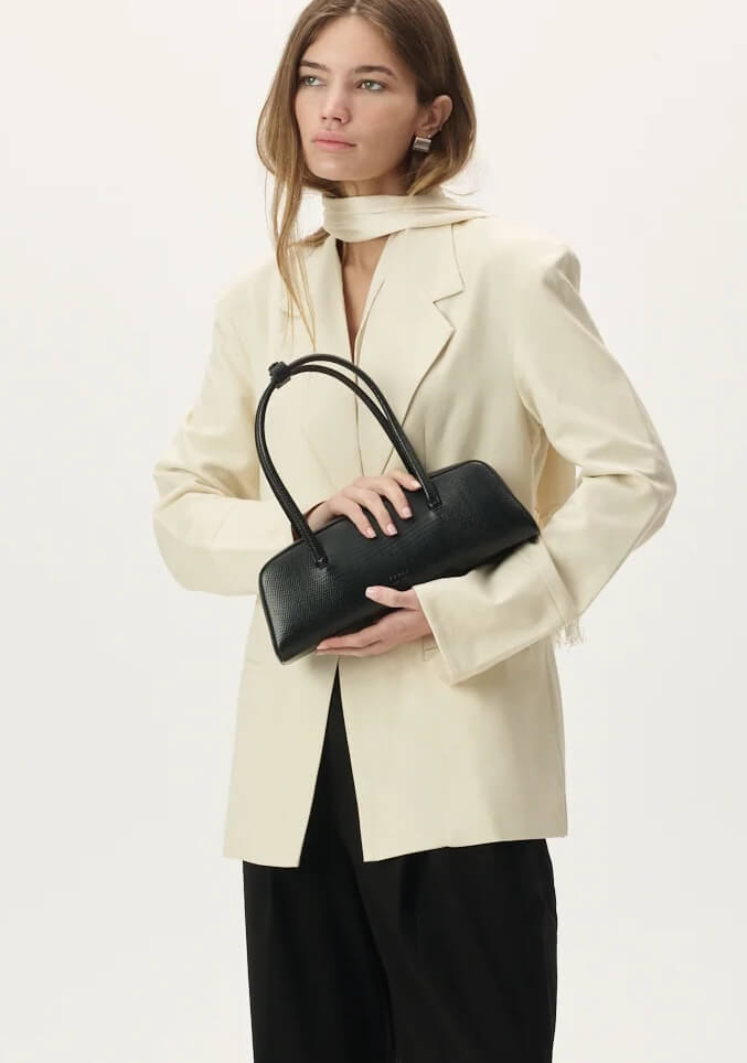 Freja NYC Black Lizard Mercer bag