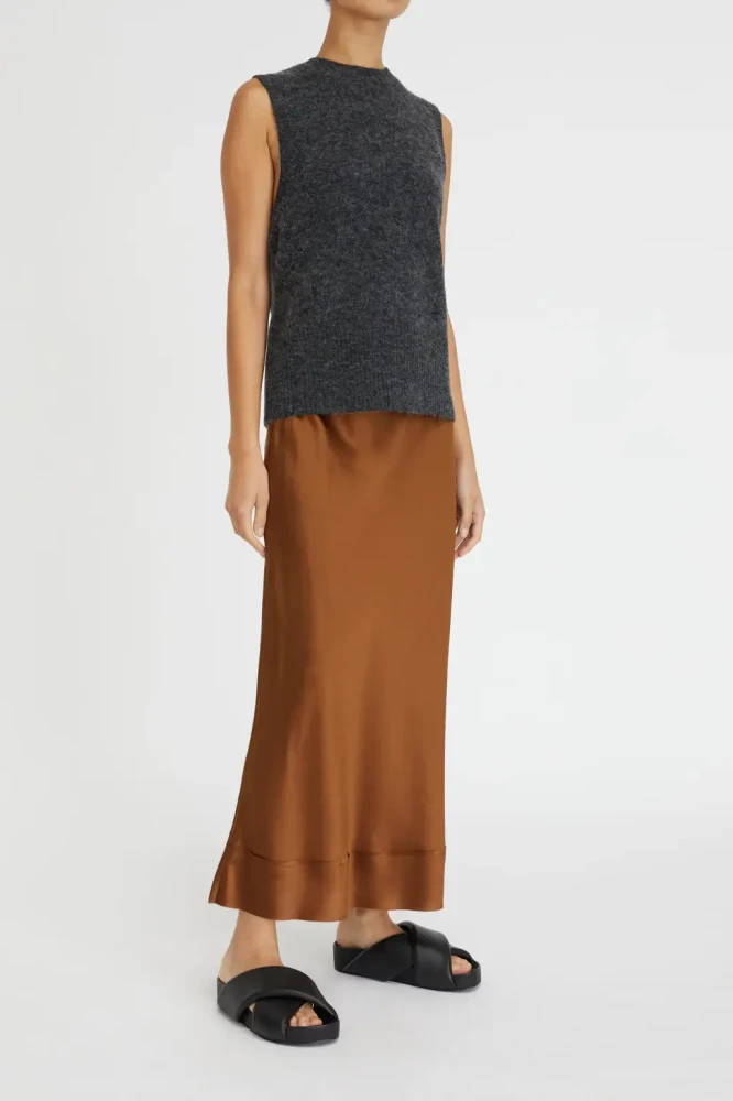 Lee Mathews Stella silk maxi skirt