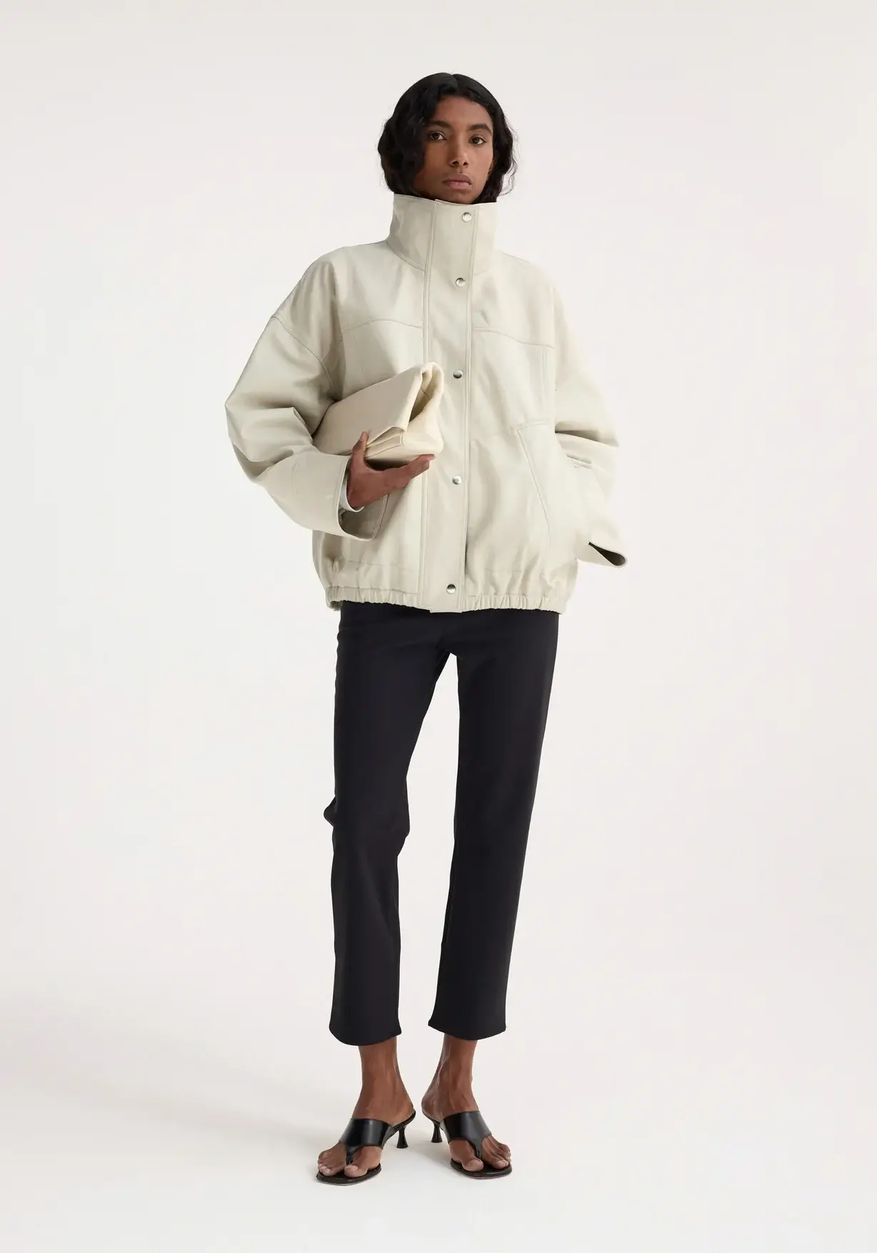 Rohe cream reinvented leather jacket