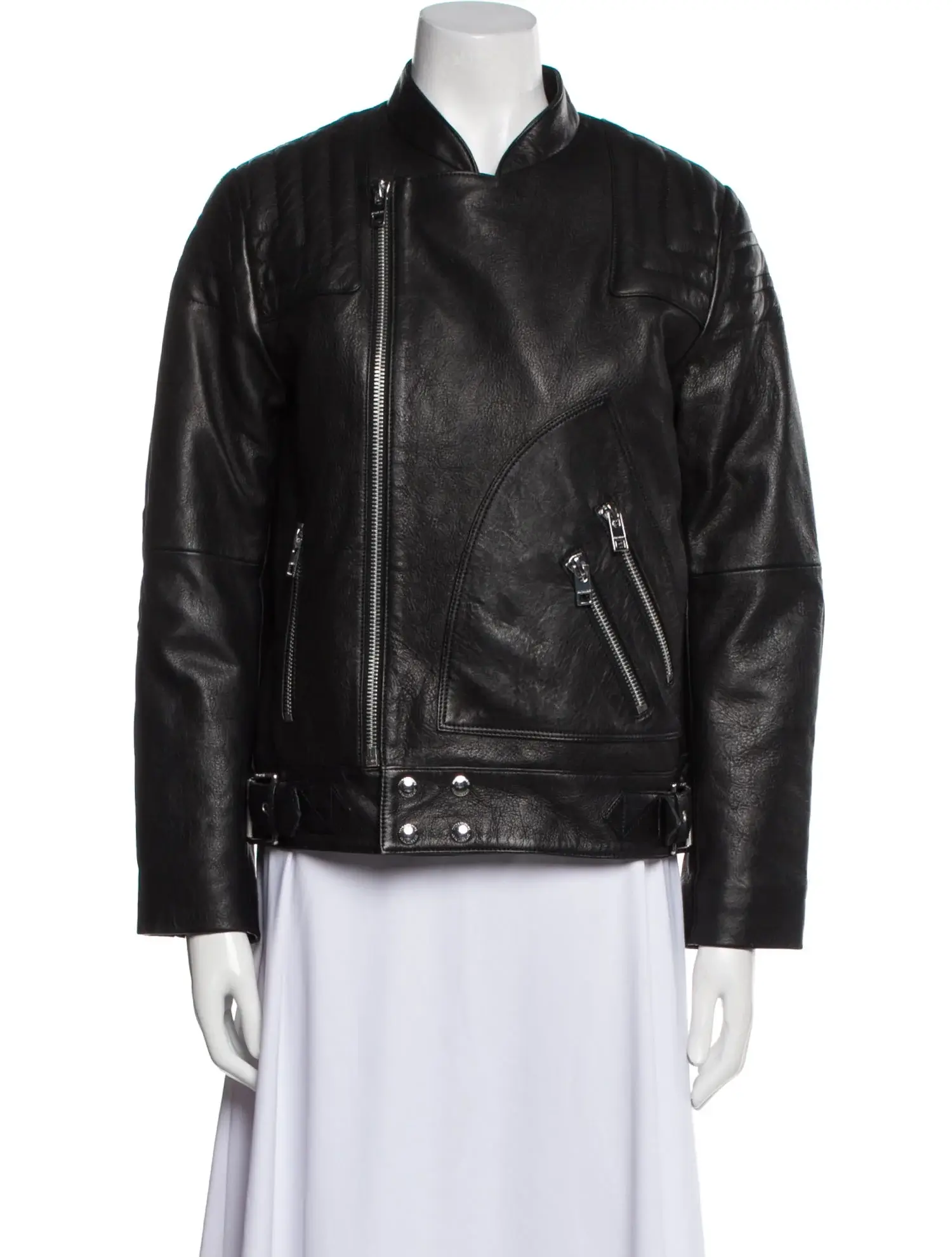 Zadig and Voltaire leather biker jacket