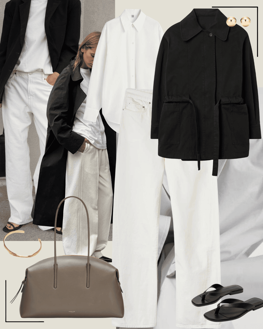 Minimalist spring outfit