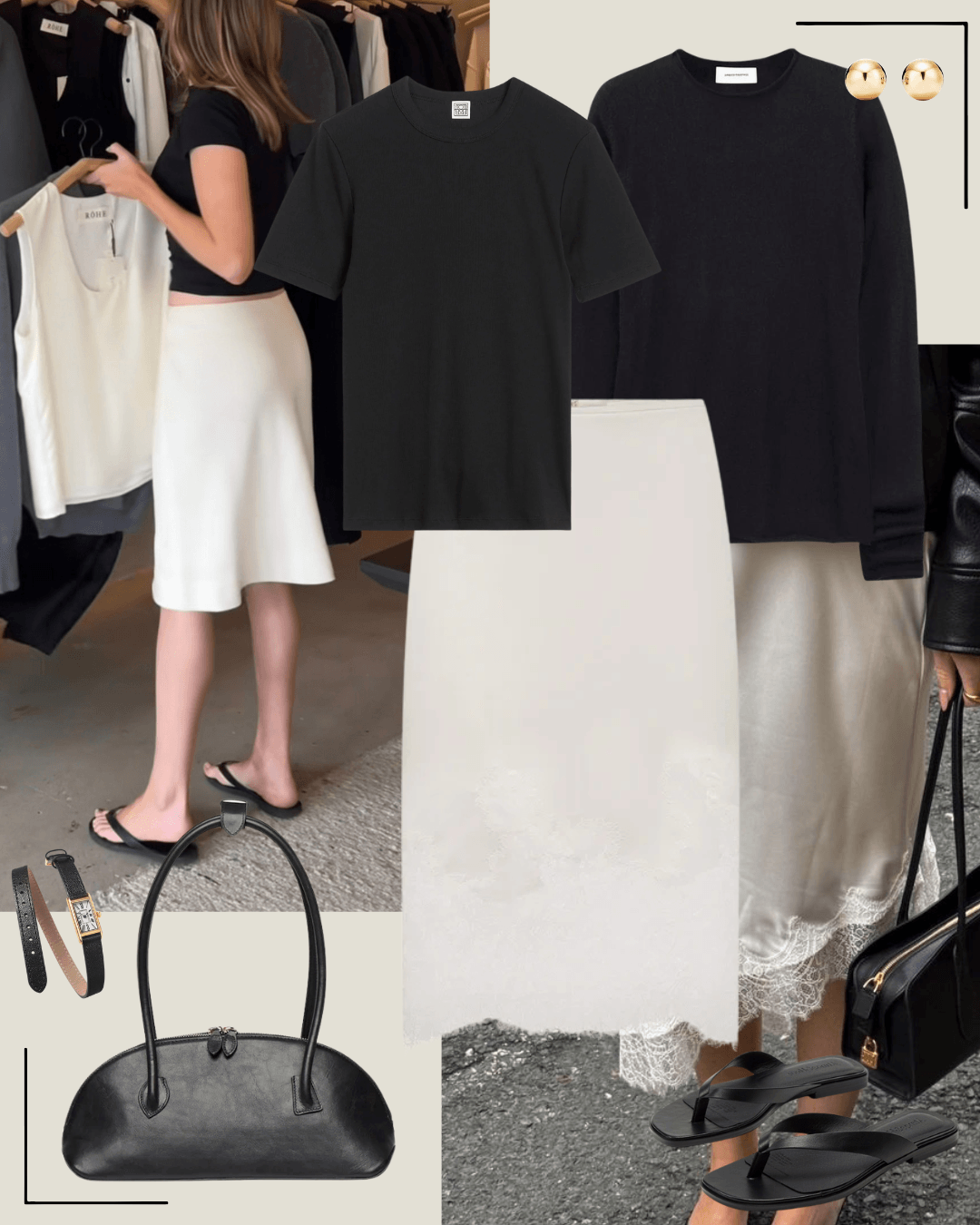 Minimalist spring outfit