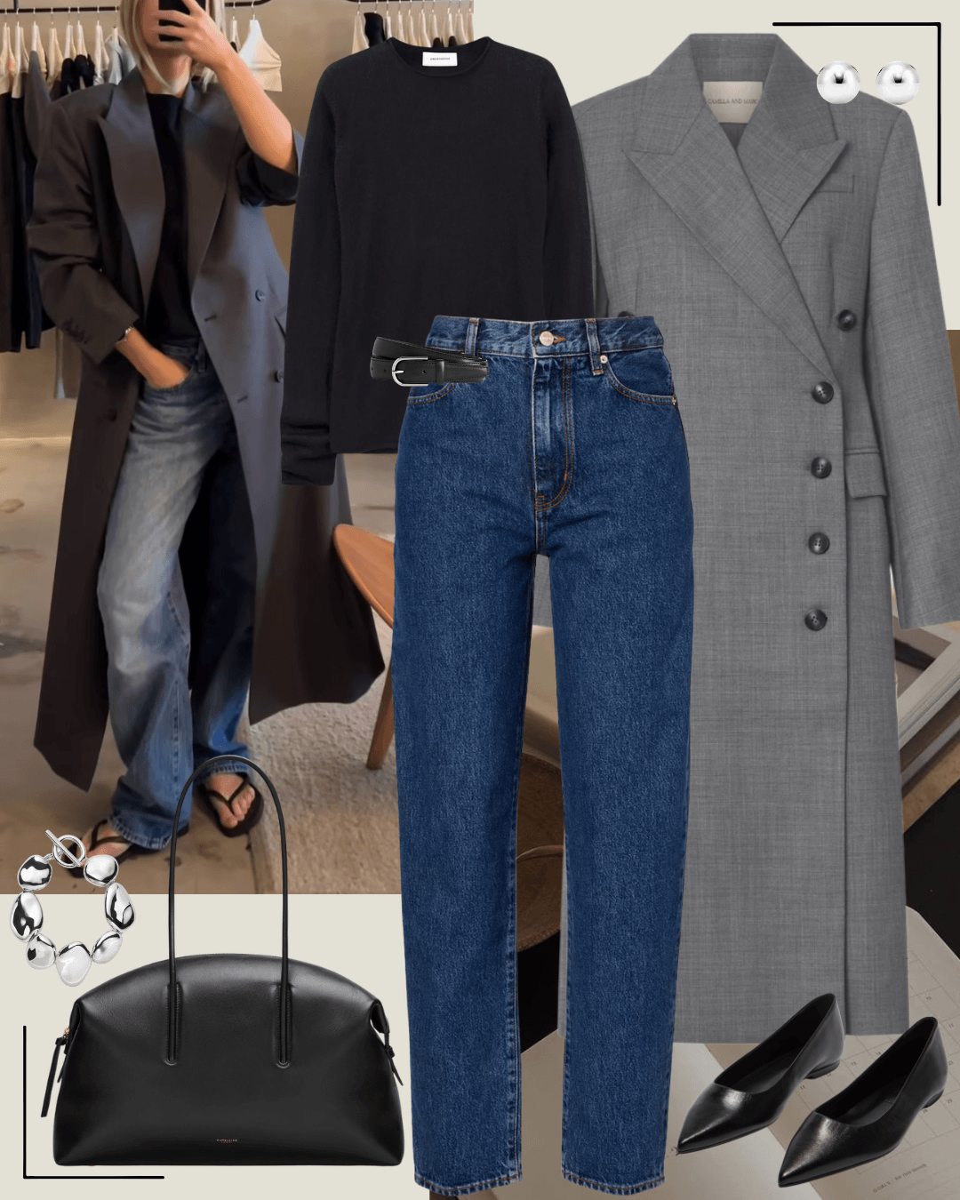 chic casual work outfit for women
