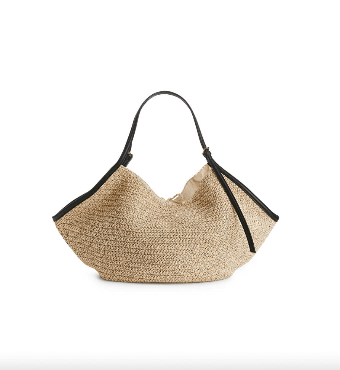 Arket straw raffia bag