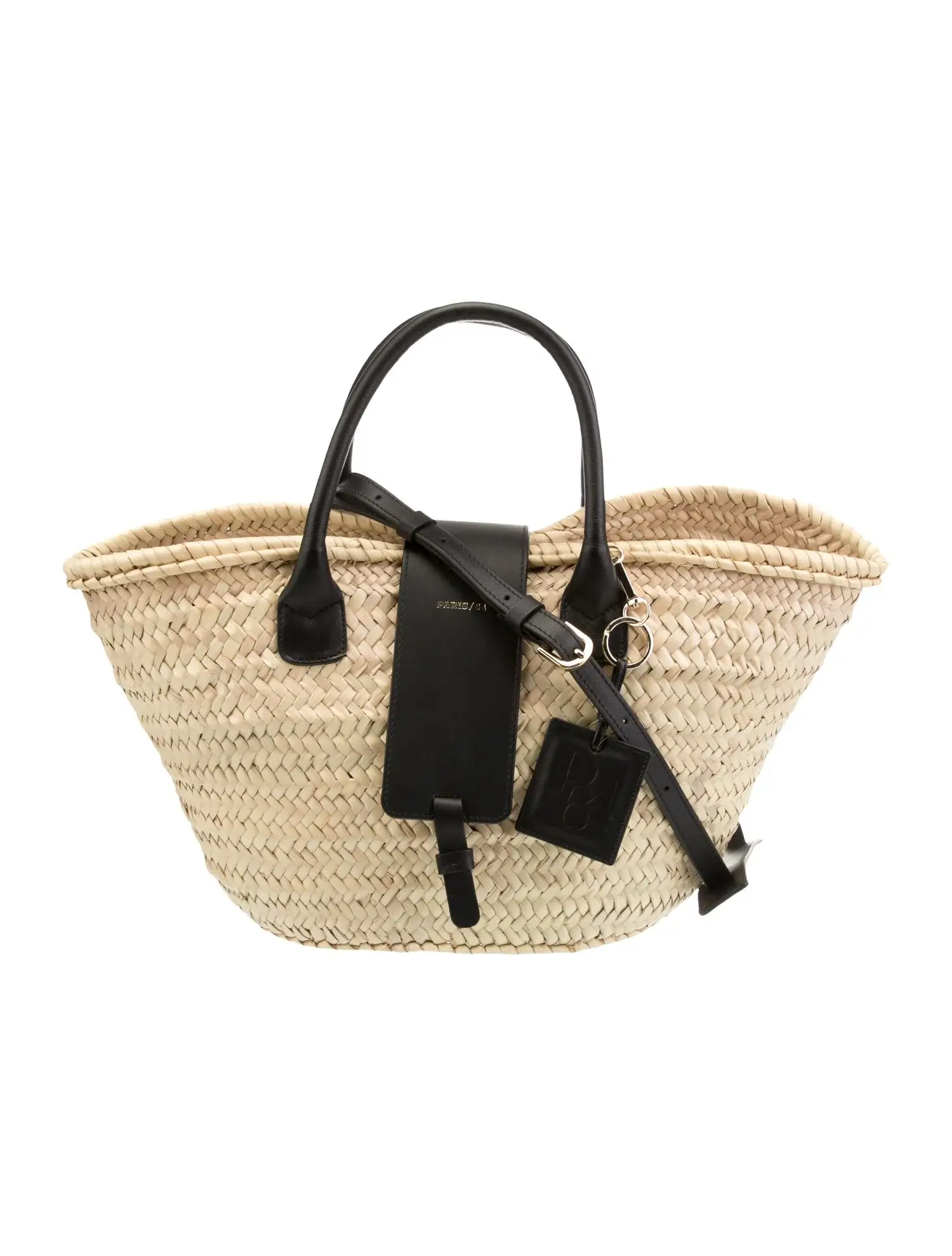 Paris 64 raffia basket bag 