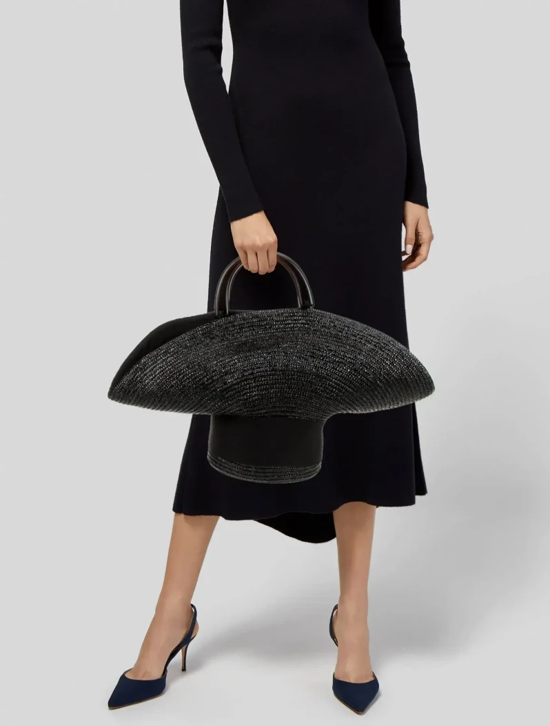 Eugenia Kim straw raffia sun hat tote bag