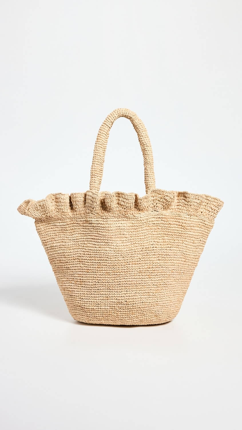Loeffler Randall cyrus raffia woven tote bag