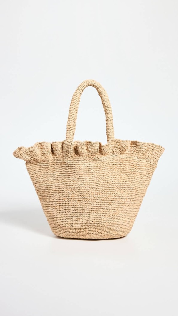 Loeffler Randall cyrus raffia woven tote bag