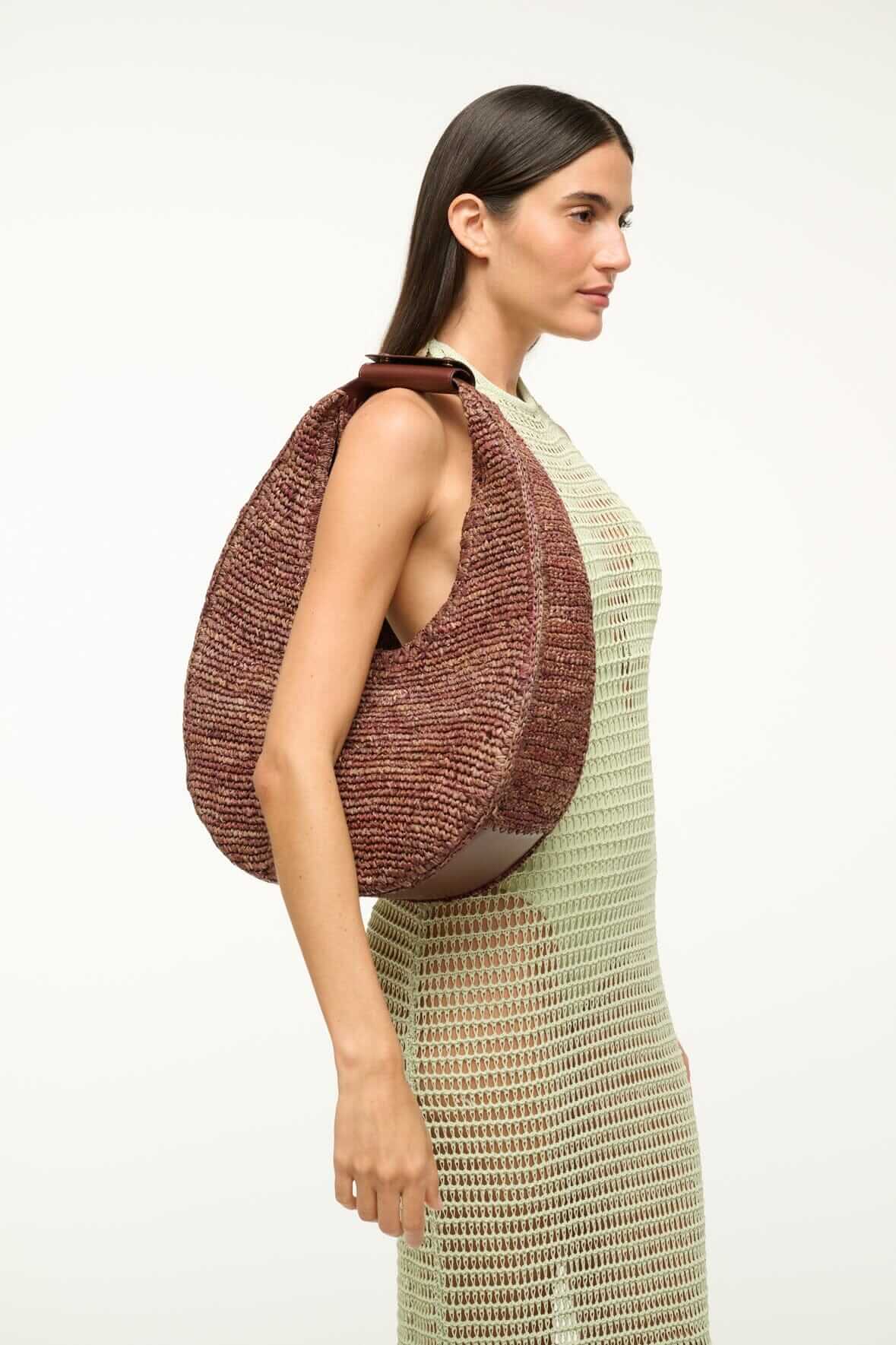 Staud brown raffia bag