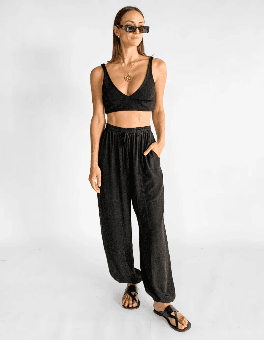 Matteau utility drawstring silk trousers