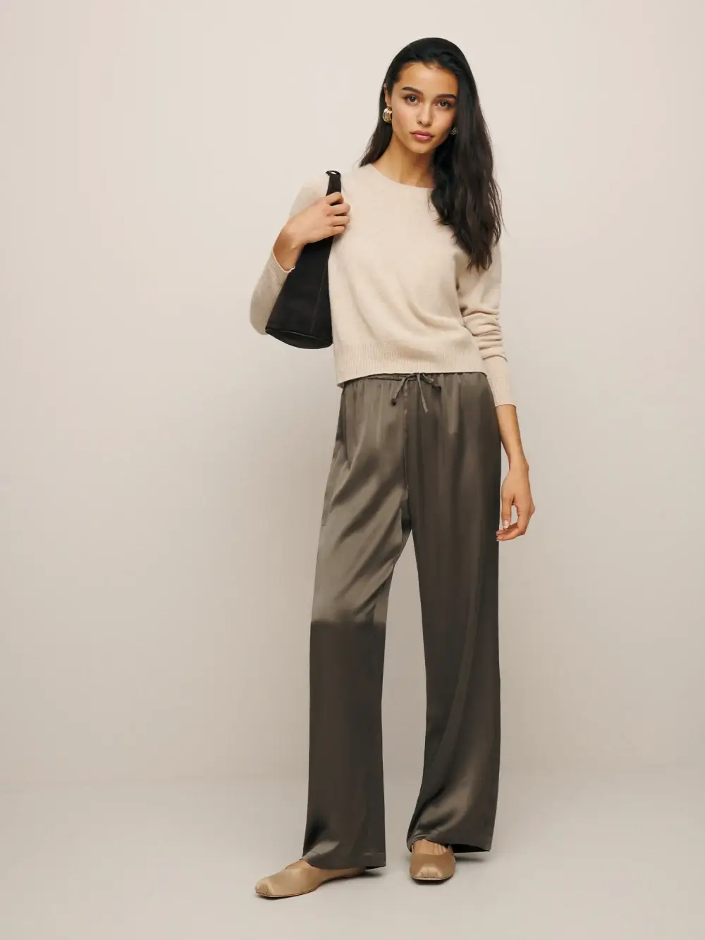 Reformation Olina silk pants