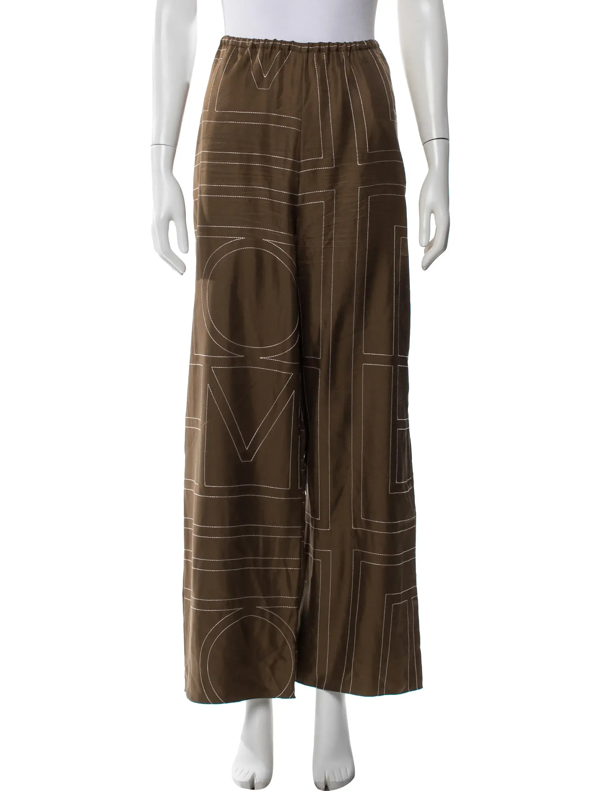Toteme monogram silk pant