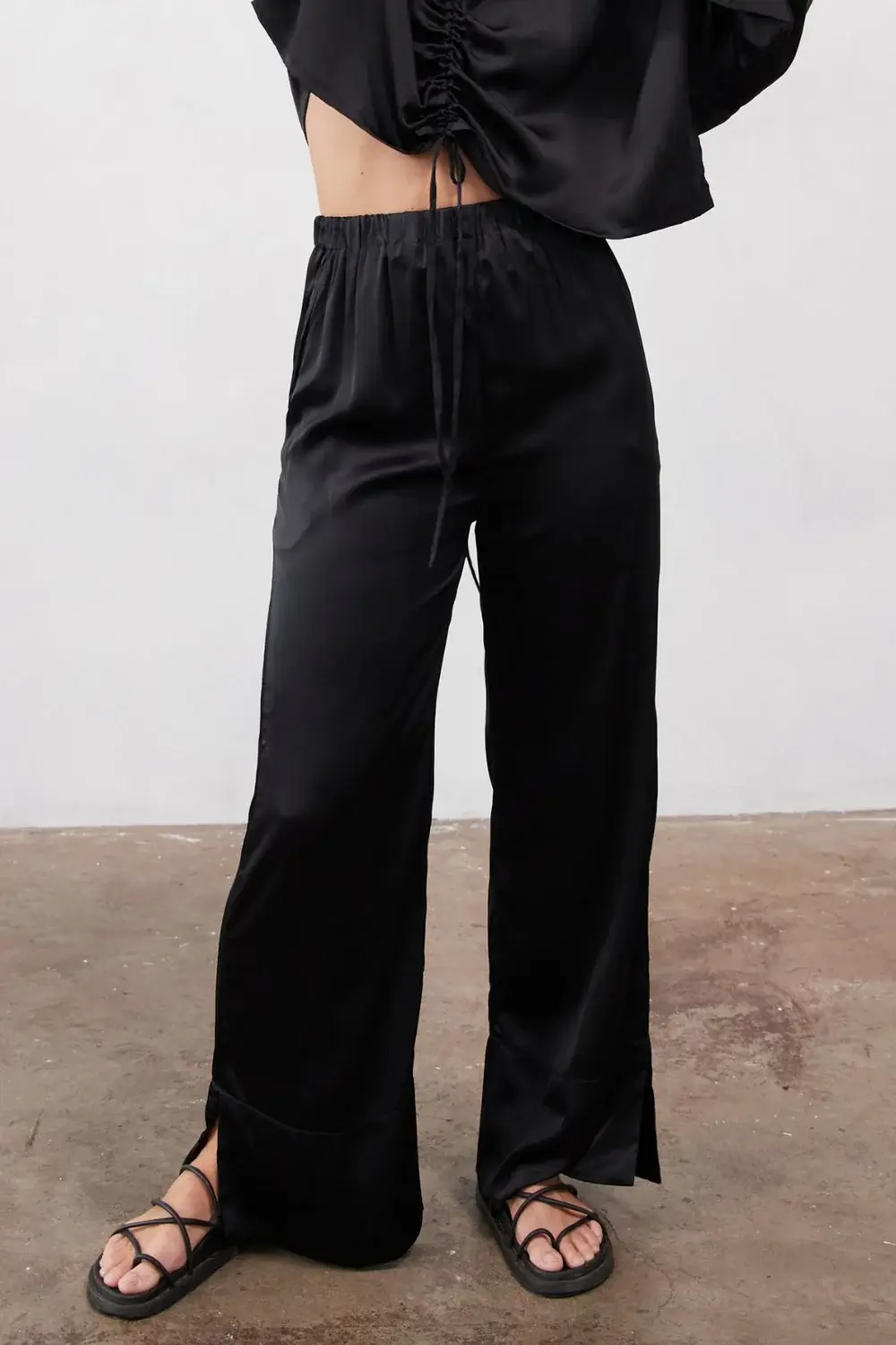 UNIKSPACE Ida silk pants