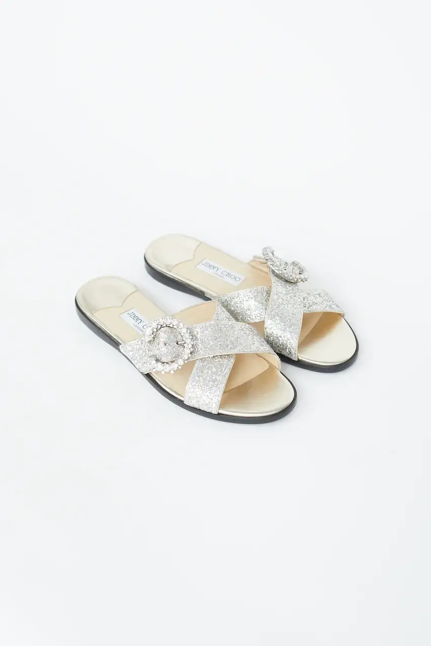 Jimmy Choo silver Sandals
