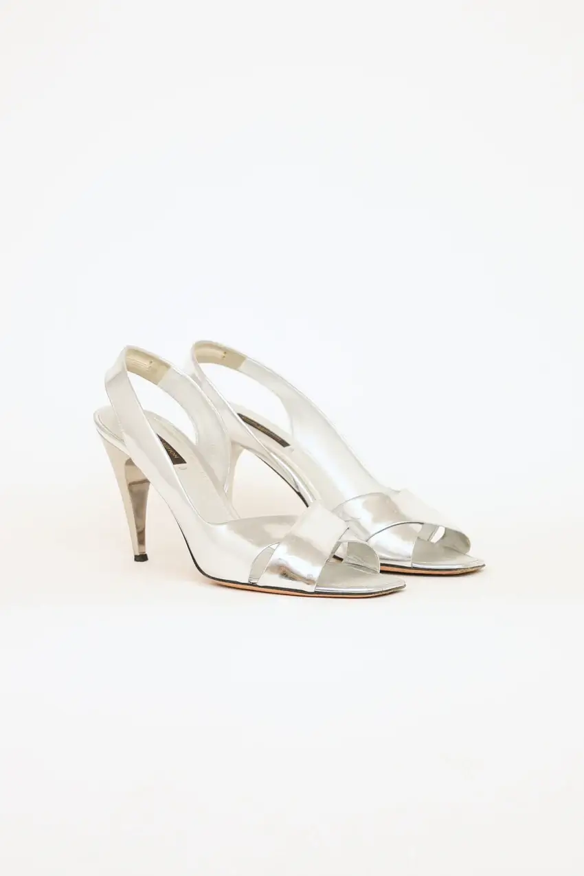 Louis vuitton silver Sandals