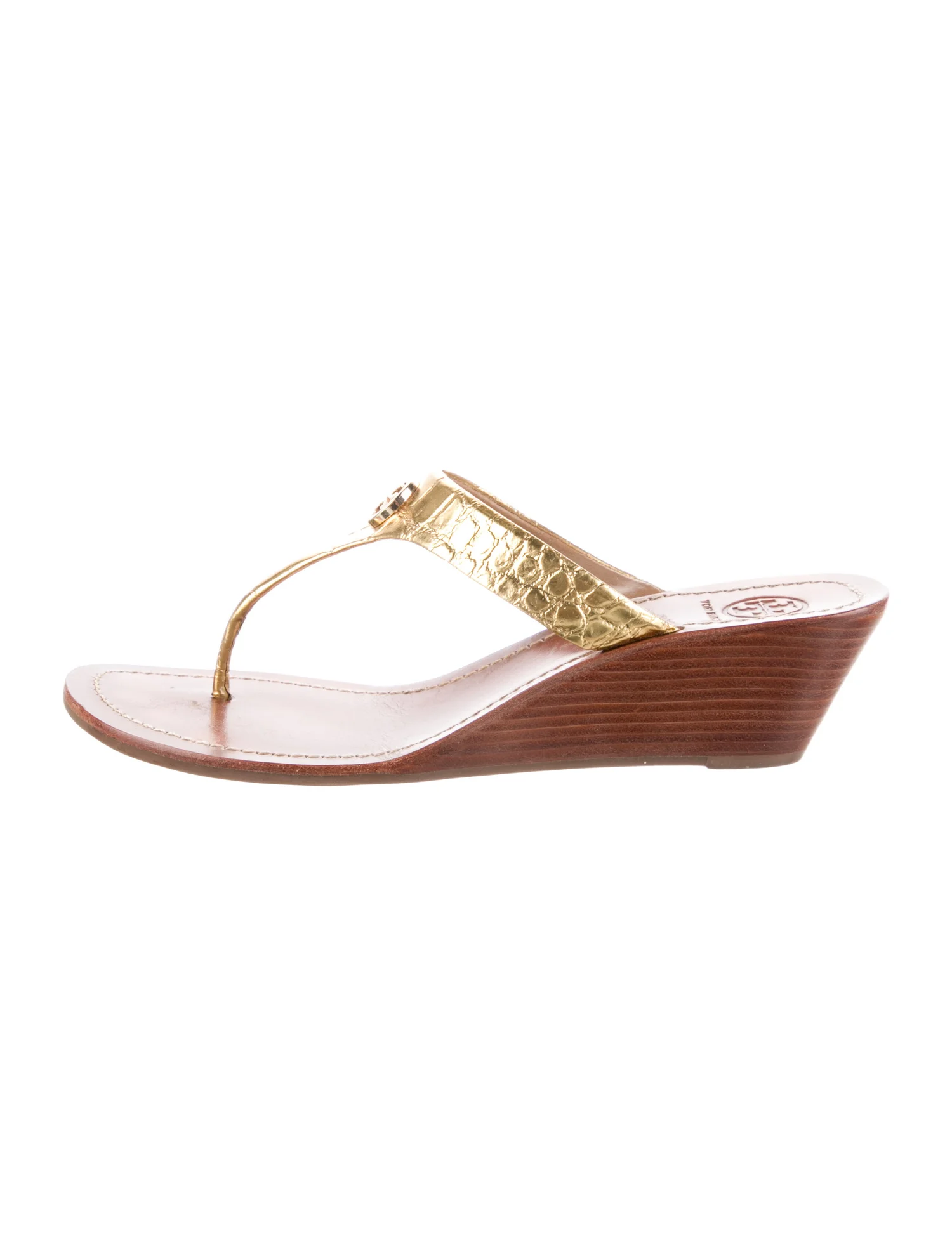 Tory Burch Gold wedge Sandals