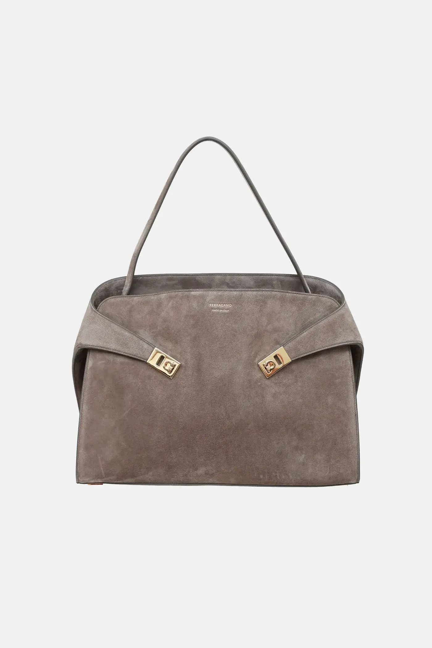 Ferragamo suede soft hug bag