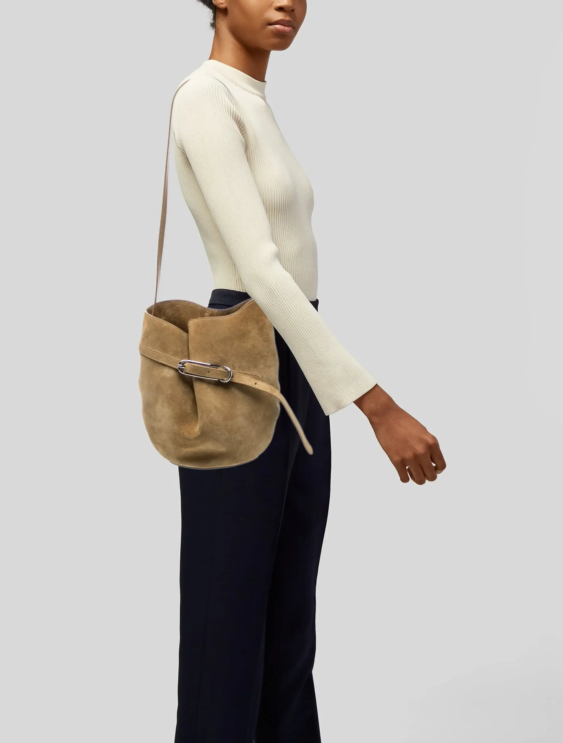 Liffner suede bucket bag