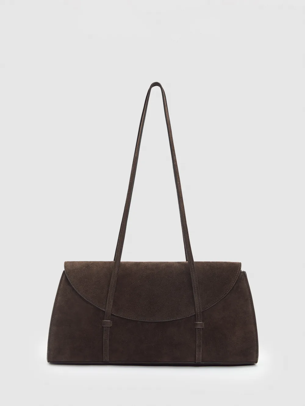 Reformation brrown suede shoulder bag
