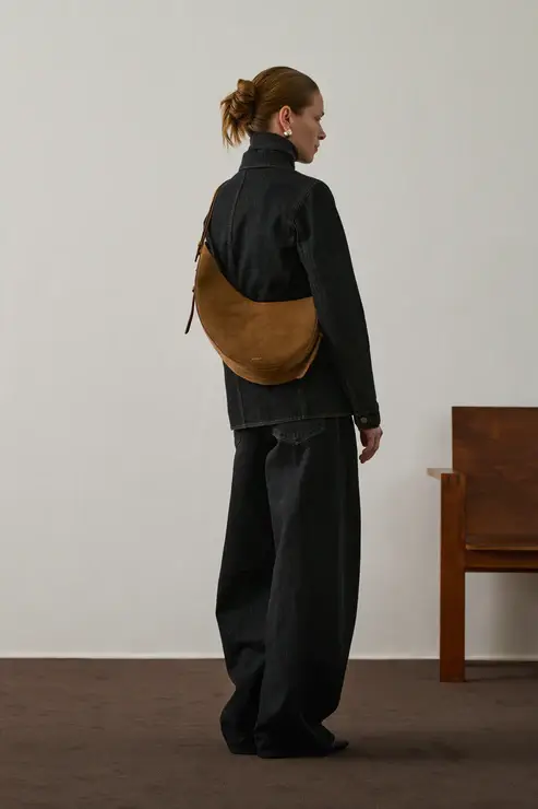 Souer suede shoulder bag