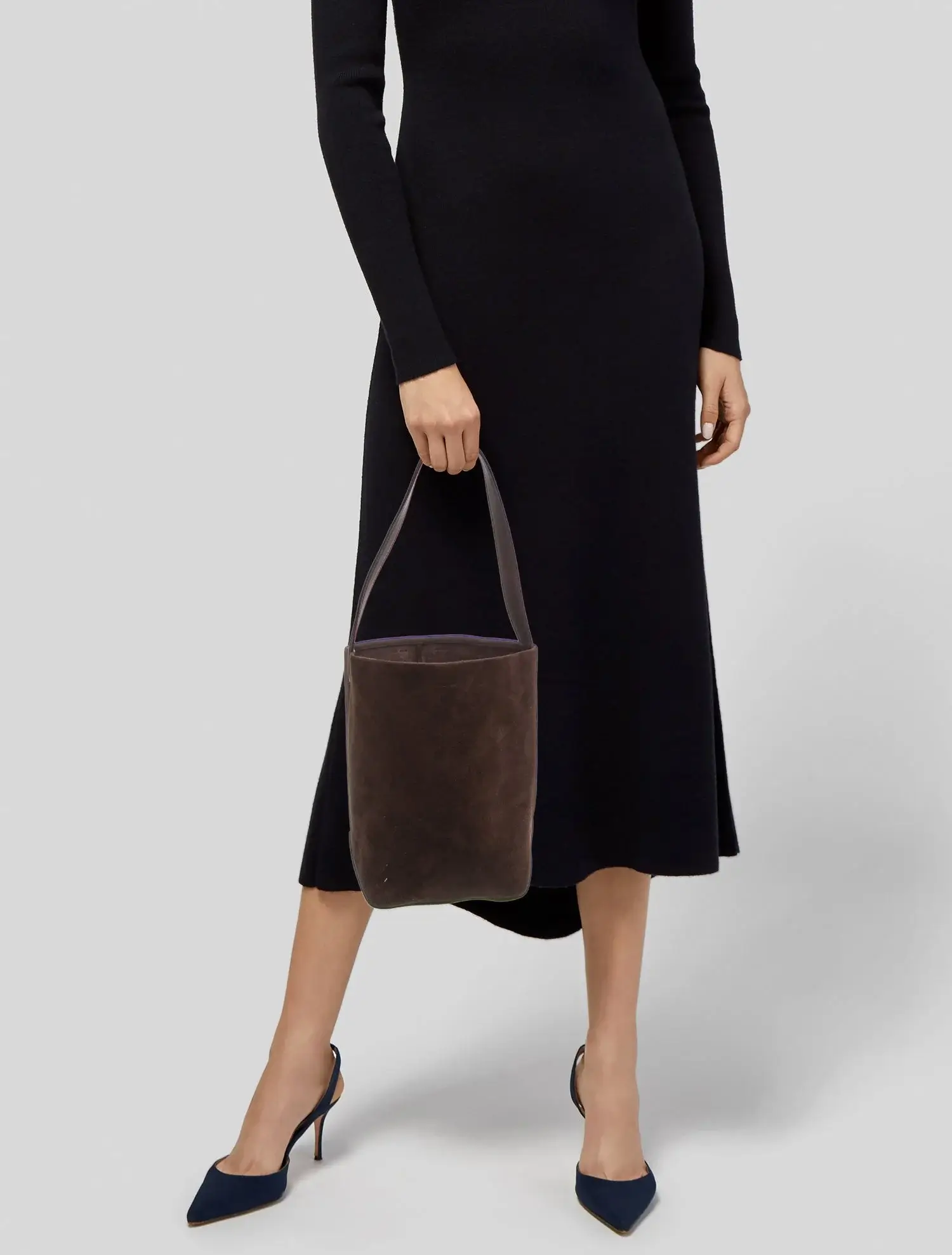 The Row suede park tote bag