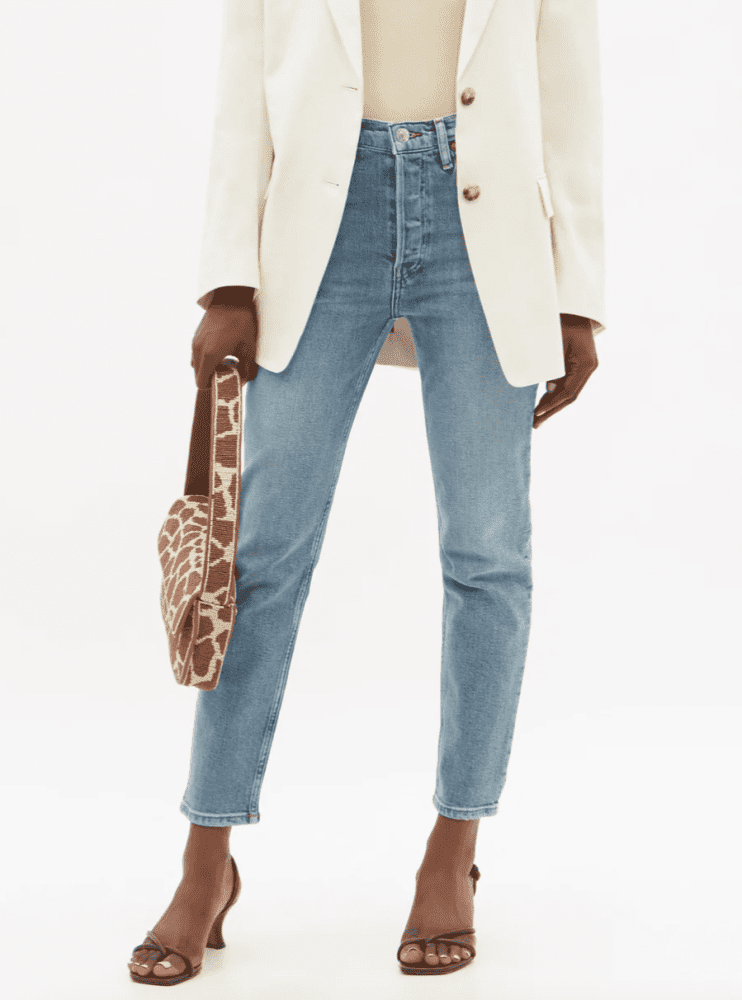 Re/Done 90s Ankle Crop high rise jeans