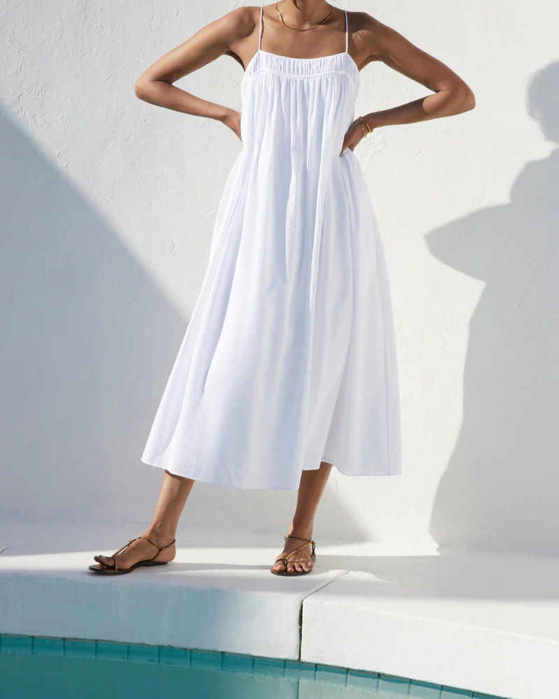 Ayr white maxi dress