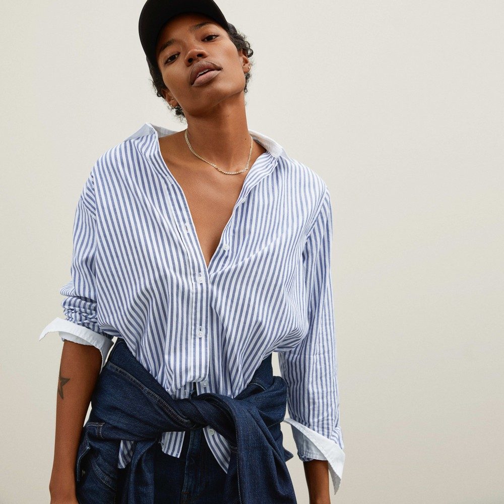 Everlane silky cotton relaxed shirt