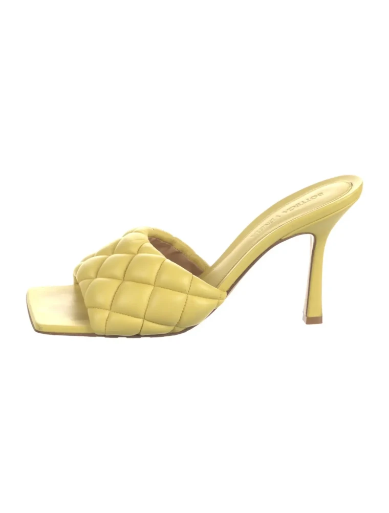 Bottega Veneta leather slide heels